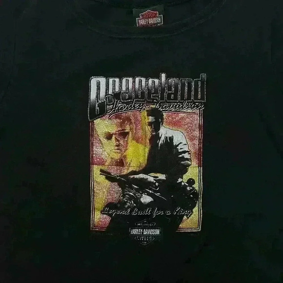 Harley Davidson 2007 Elvis Presley Glitter Top - Picture 4 of 7